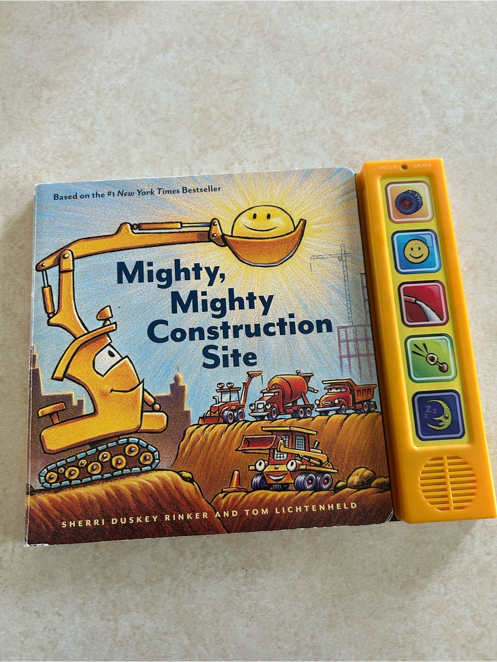 (3/$10) Mighty, Mighty Construction Site Sound Book - Yellow